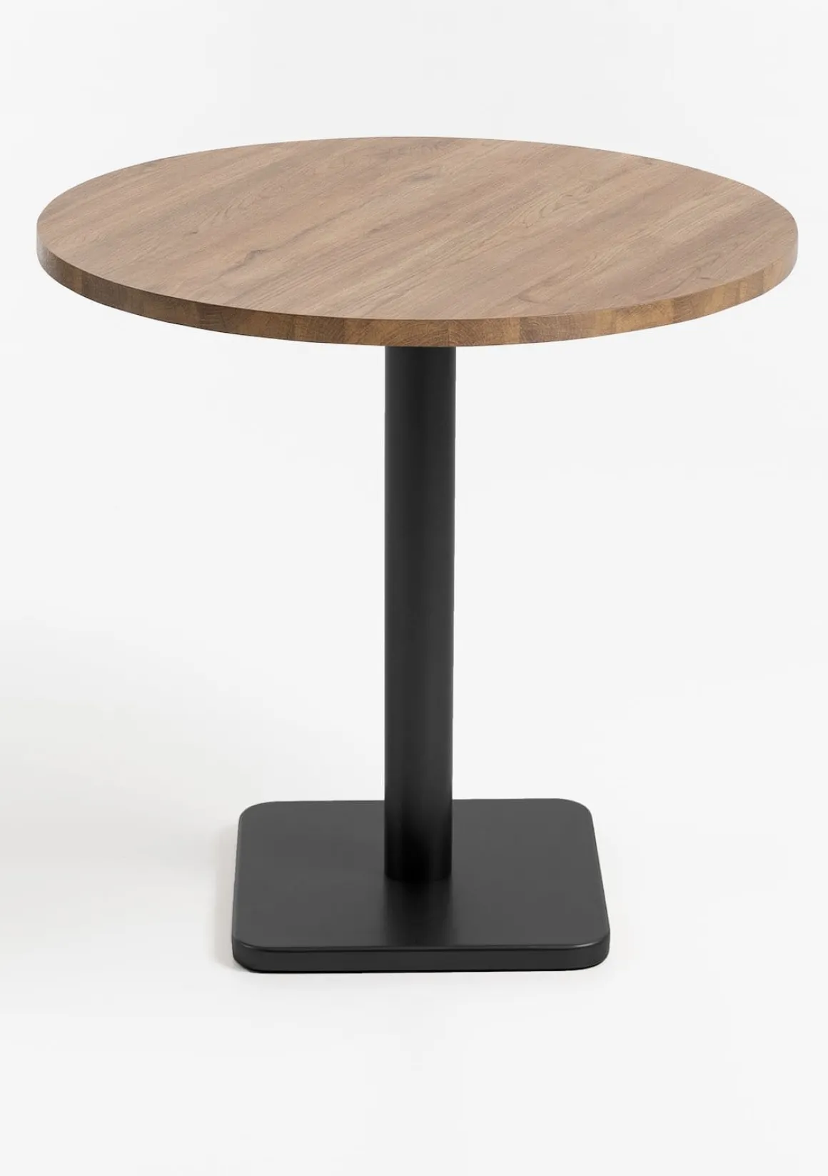 Brest bistrotafel vintage oak (D80cm) kleur Zwart