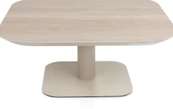 Brianto, salontafel 90 x 90 cm - keramiek blad Travertin