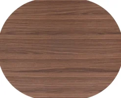 Brianza, eetkamertafel 150 x 120 cm - walnoot fineer - Creme