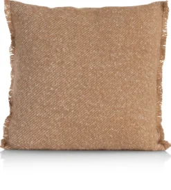 Camel kussen 47x47cm in kleur Okergeel shop je bij COCOmaison