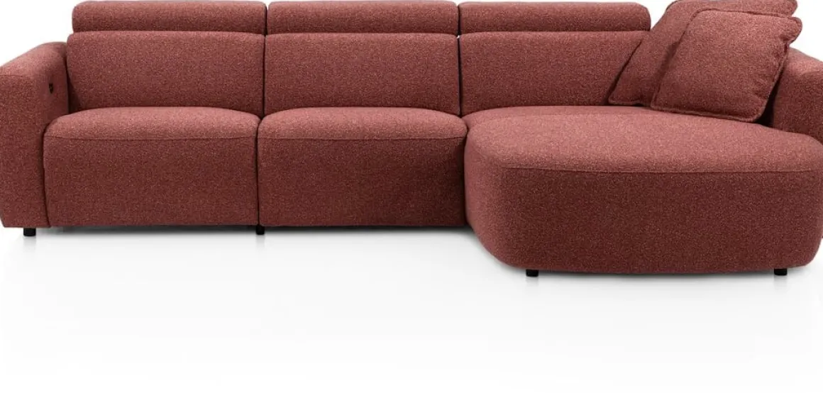 Cantello, 2,5 zits arm links - longchair curved rechts incl. 2 armkussens