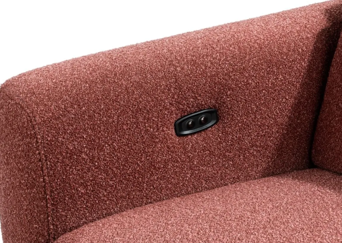 Cantello, 2,5 zits arm links - longchair curved rechts incl. 2 armkussens