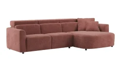 Cantello, 2,5 zits arm links - longchair curved rechts incl. 2 armkussens