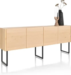 CARVING dressoir 210 cm. - 4-deuren - XOOON