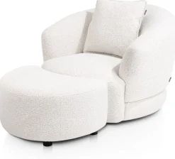 Cervos, fauteuil draaibaar - rond 100cm incl. 1 kussen 45x45