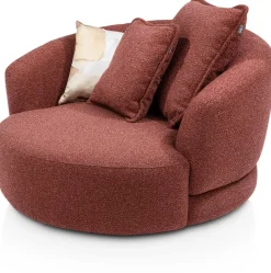 Cervos, fauteuil draaibaar - rond 130cm incl. 1 kussen 60x60 + 1 kussen 45x45