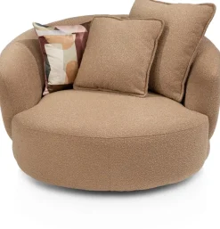 Cervos, fauteuil draaibaar - rond 130cm incl. 1 kussen 60x60 + 1 kussen 45x45
