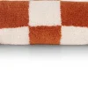 Check bolster kussen 15x50cm in kleur Koper shop je bij COCOmaison