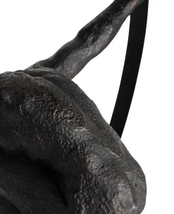 Circle Man beeld H58cm in de kleur Zwart - COCOmaison