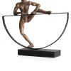 Climbing beeld (H33cm) in de kleur Goud - COCOmaison