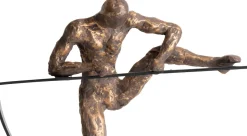 Climbing beeld (H33cm) in de kleur Goud - COCOmaison