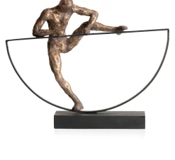 Climbing beeld (H33cm) in de kleur Goud - COCOmaison