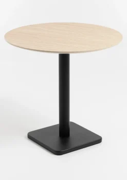 COCOmaison, Brest bistrotafel Travertine D80cm - zwart