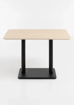 COCOmaison, Brest bistrotafel Travertine 120x75cm - zwart