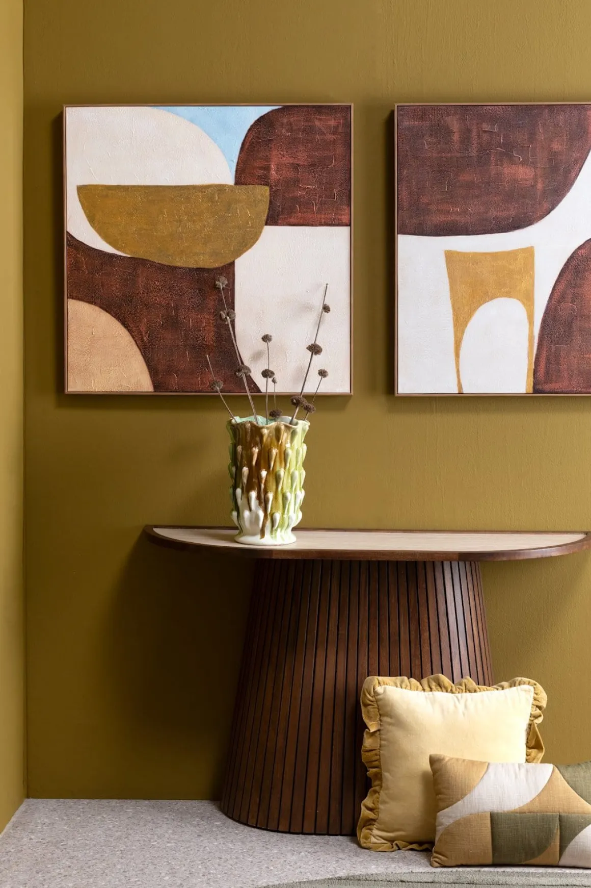 COCOmaison, Cleo wandtafel H77cm - Bruin