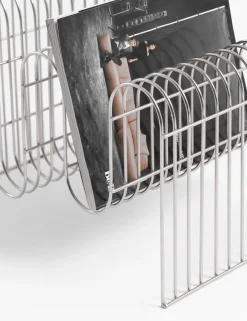 COCOmaison, Gus magazinehouder H30cm - Zilver