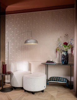 COCOmaison, Hugo boog vloerlamp 3*E27 - Grijs