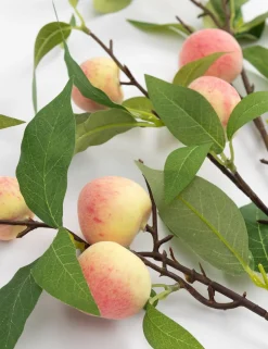 COCOmaison, Peach spray kunstbloem H85cm - Oranje