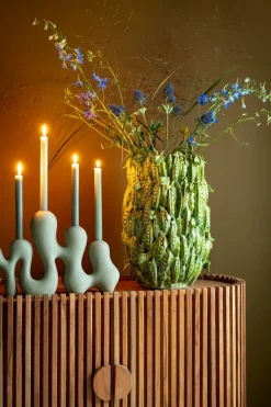 COCOmaison, Peas in a pot vaas H45cm - Groen