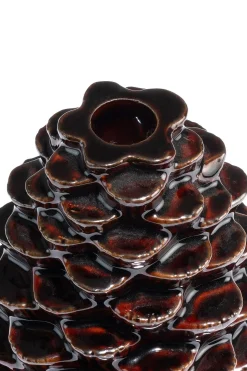 COCOmaison, Pine kandelaar H12cm - Bruin