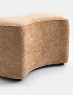 COCOmaison, Roan poef H43-49cm - Okergeel