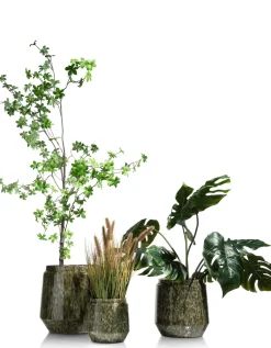 Dalila pot H20cm in de kleur Groen - COCOmaison