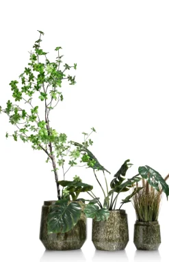 Dalila pot H20cm in de kleur Groen - COCOmaison