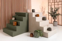 Dalila pot H36cm in de kleur Zwart - COCOmaison