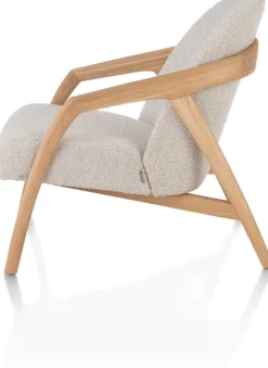 Dante fauteuil gestoffeerd in de kleur Crème - XOOON