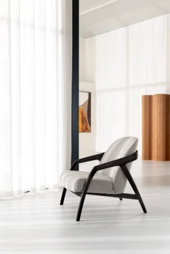 Dante fauteuil in stof Brioni in de kleur Crème - XOOON