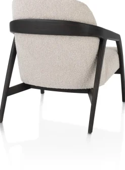 Dante fauteuil in stof Brioni in de kleur Crème - XOOON