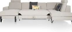 Denver, Longchair links - 2,5 zits - ottomane rechts