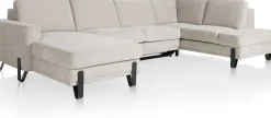 Denver, Longchair links - 2,5 zits - ottomane rechts