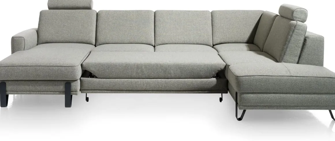 Denver, Longchair links - 2,5 zits - ottomane rechts