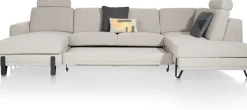 Denver, Longchair links - 2,5 zits - ottomane rechts
