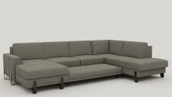 Denver, U-bank rechts - Livigno - grijs