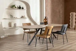 Design eetkamerstoel "TATUM" - Antraciet - XOOON