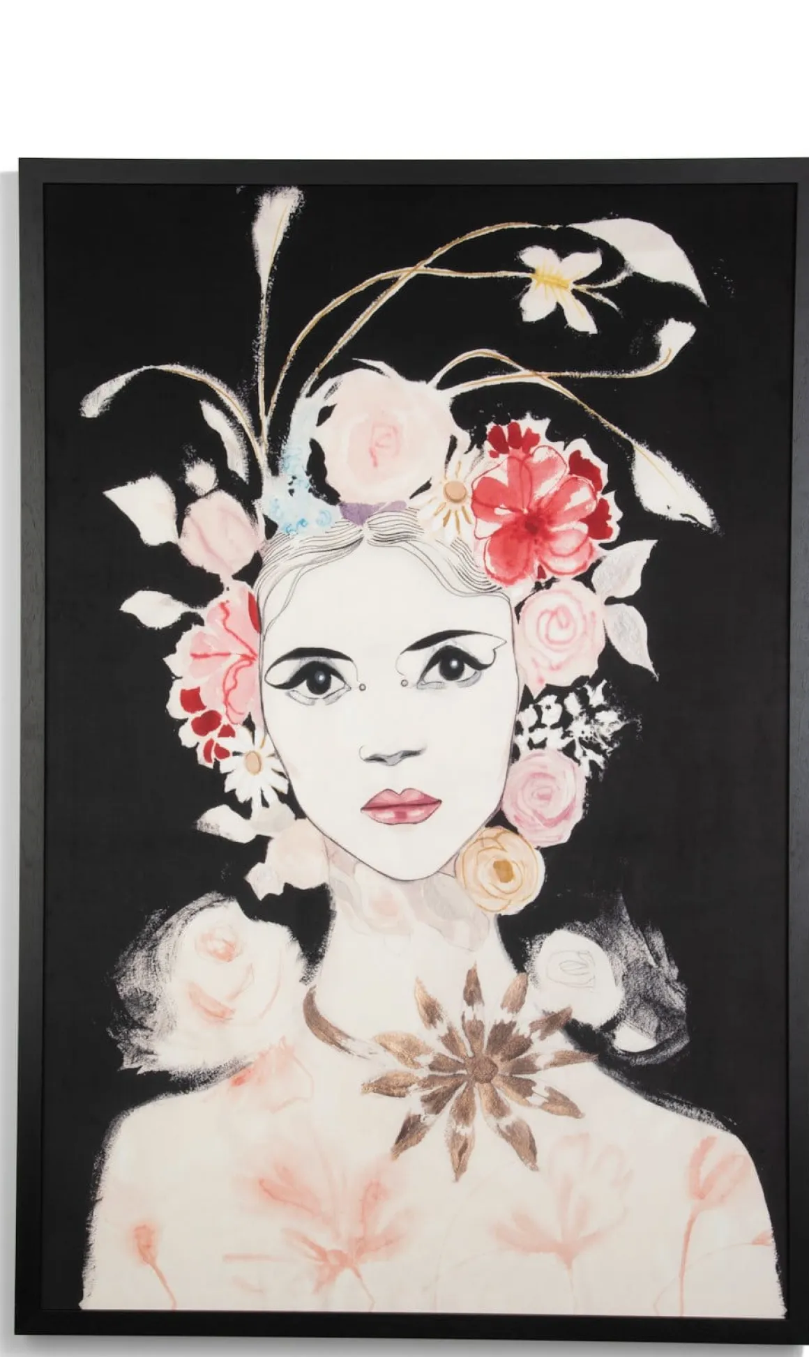 Dior Flower schilderij in de kleur Multi Color - COCOmaison