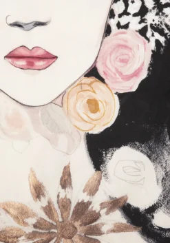 Dior Flower schilderij in de kleur Multi Color - COCOmaison