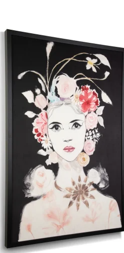 Dior Flower schilderij in de kleur Multi Color - COCOmaison