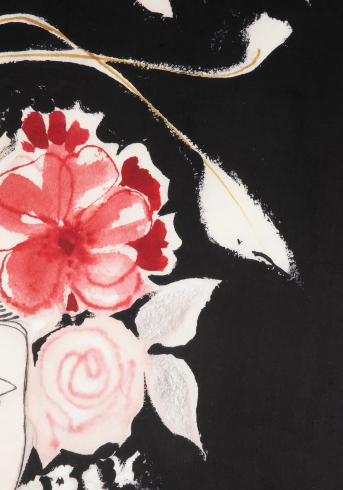 Dior Flower schilderij in de kleur Multi Color - COCOmaison