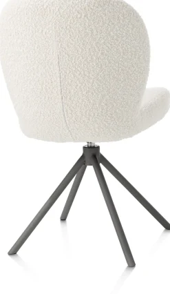 Eetkamerstoel Jaxon (draaibaar) in de kleur Ivoor - XOOON