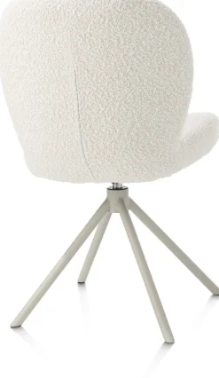 Eetkamerstoel Jaxon (draaibaar) in de kleur Ivoor - XOOON