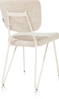 Eetkamerstoel June met frame in de kleur Crème - XOOON