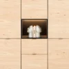 Elements eikenfineer dressette met niche + LED 150cm