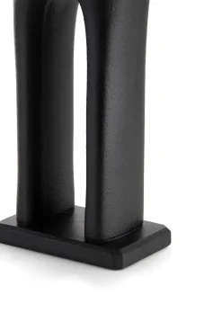 Elly beeld H39,5cm in de kleur Zwart - COCOmaison