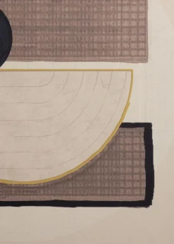 Encounter schilderij (100x100cm) in de kleur Zwart - COCOmaison