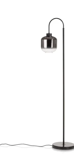 Essex vloerlamp 1*E27 in de kleur Antraciet - COCOmaison
