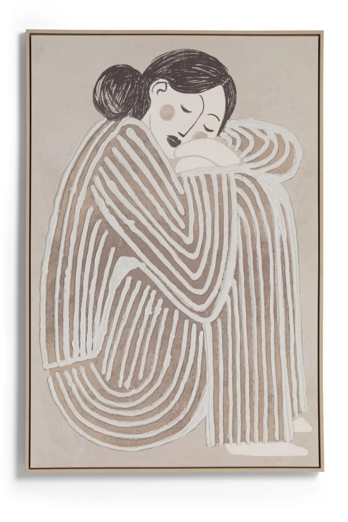 Fae schilderij 80x120cm in kleur Crème shop je bij COCOmaison