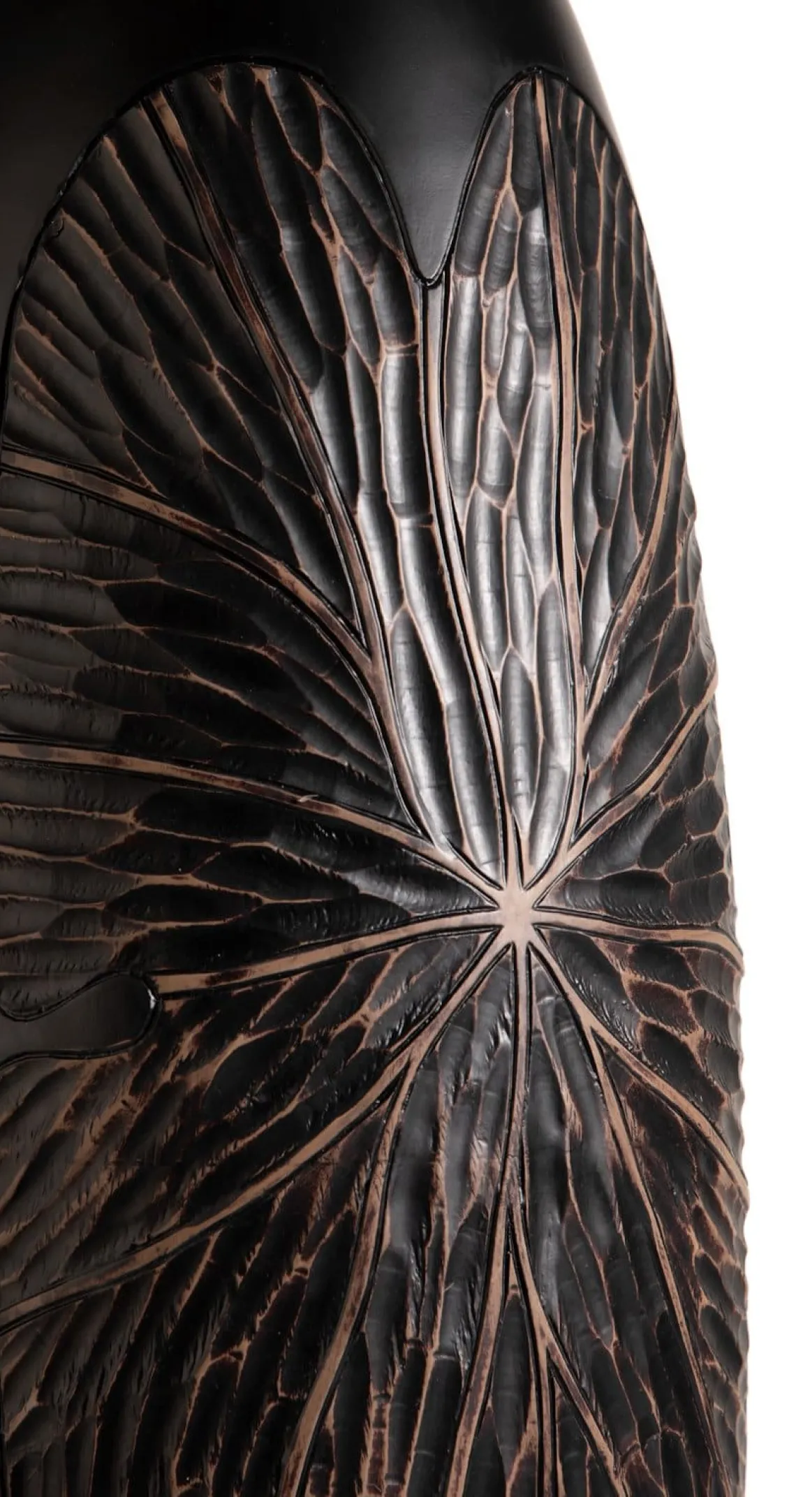 Faye vaas H107cm in de kleur Zwart - COCOmaison